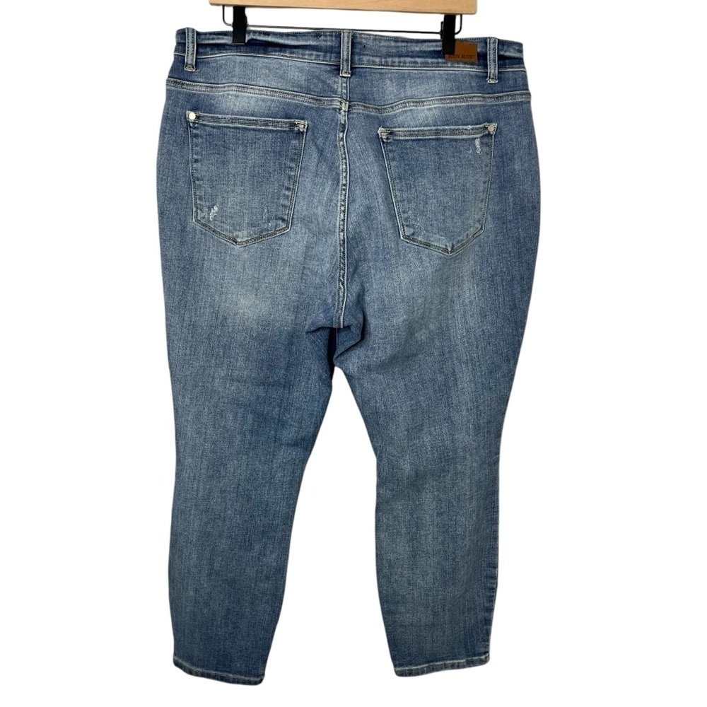 Judy Blue Skinny Fit Cropped Jeans Size 18W 5 Pocket - Picture 4 of 6